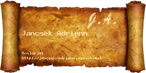 Jancsek Adrienn névjegykártya