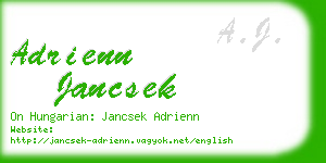 adrienn jancsek business card